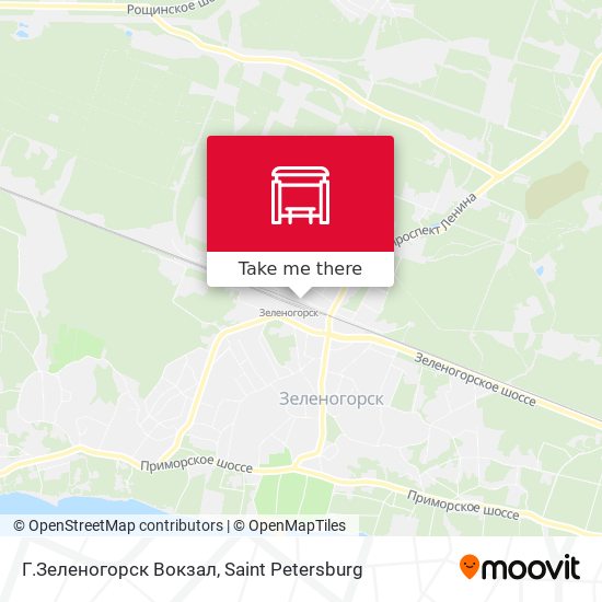 Г.Зеленогорск Вокзал map