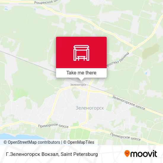 Г.Зеленогорск Вокзал map