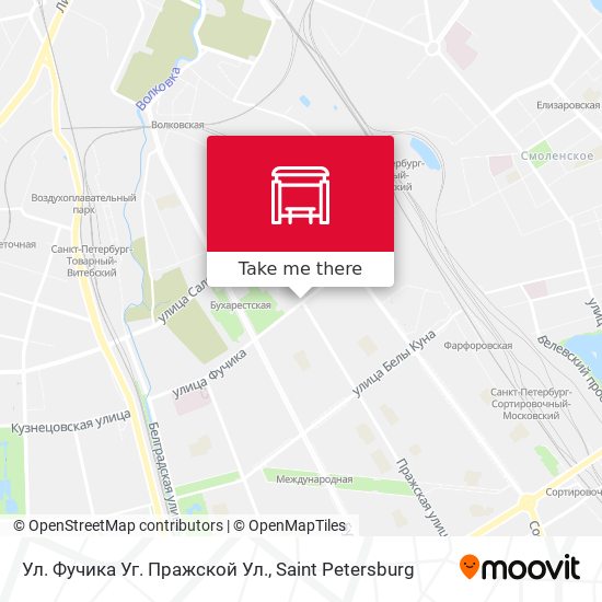 Ул. Фучика Уг. Пражской Ул. map