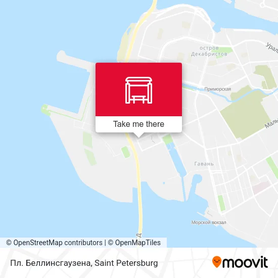 Пл. Беллинсгаузена map