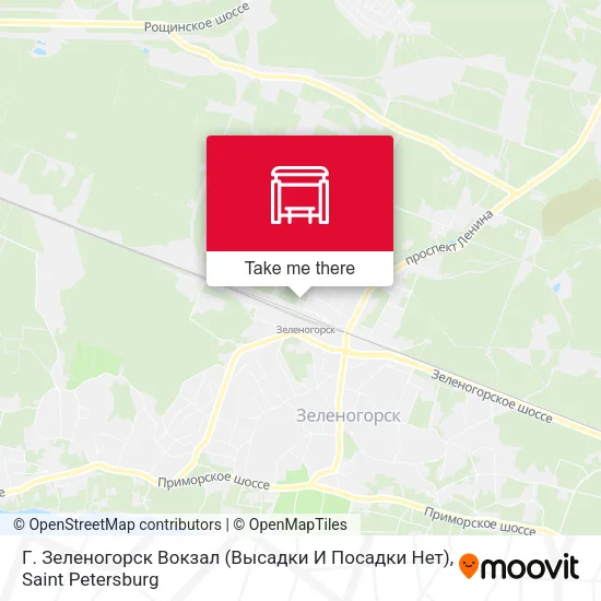 Г. Зеленогорск Вокзал (Высадки И Посадки Нет) map