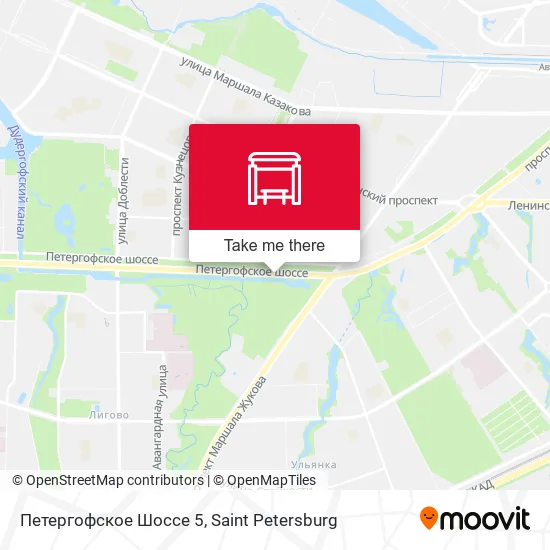 Петергофское Шоссе 5 map