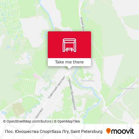 Пос. Юношества Спортбаза Лгу map