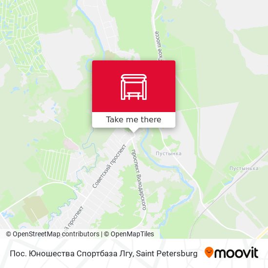 Пос. Юношества Спортбаза Лгу map