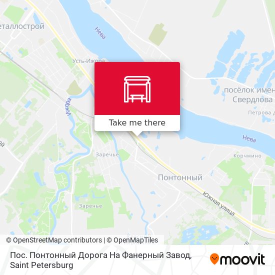 Пос. Понтонный Дорога На Фанерный Завод map