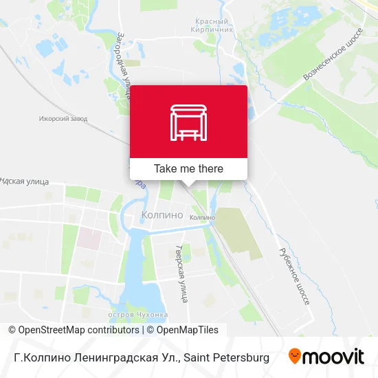 Г.Колпино Ленинградская Ул. map