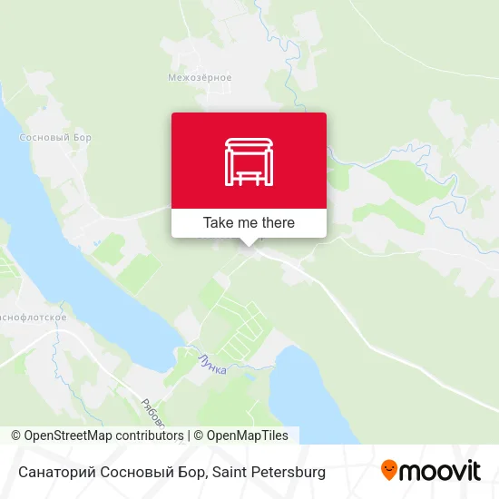 Санаторий Сосновый Бор map