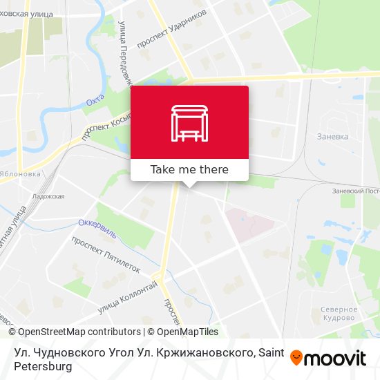 Ул. Чудновского Угол Ул. Кржижановского map