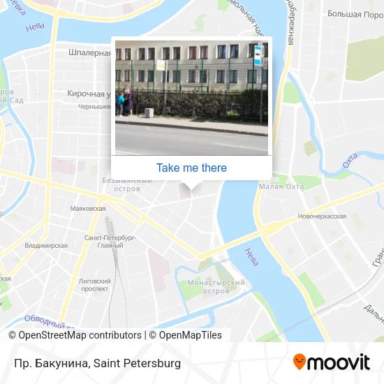 Пр. Бакунина map