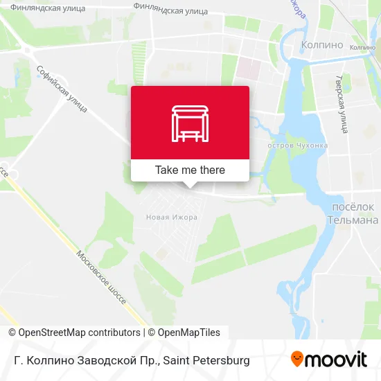 Г. Колпино Заводской Пр. map