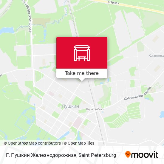 Г. Пушкин Железнодорожная map