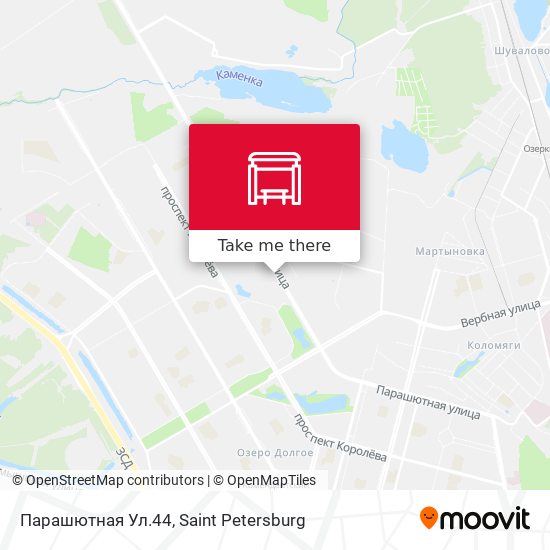 Парашютная Ул.44 map