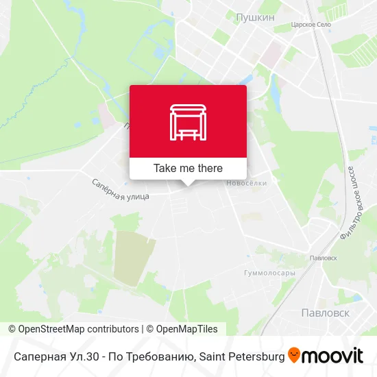 Саперная Ул.30 - По Требованию map