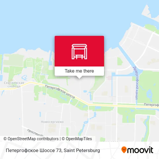 Петергофское Шоссе 73 map