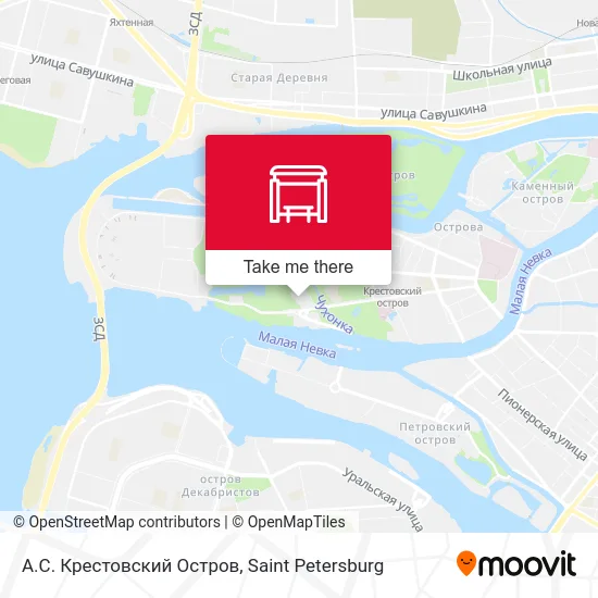 А.С. Крестовский Остров map