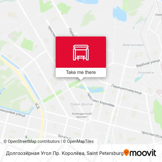 Долгоозёрная Угол Пр. Королёва map