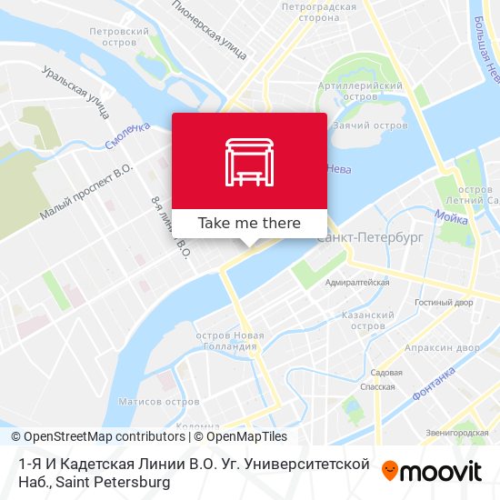 1-Я И Кадетская Линии В.О. Уг. Университетской Наб. map