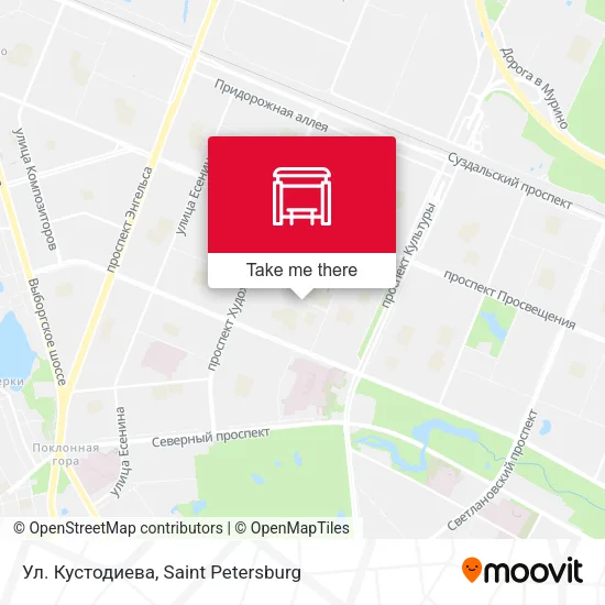 Ул. Кустодиева map