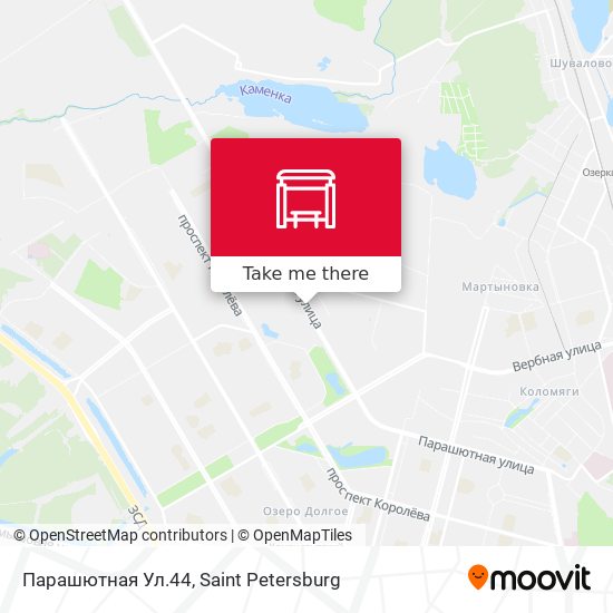 Парашютная Ул.44 map