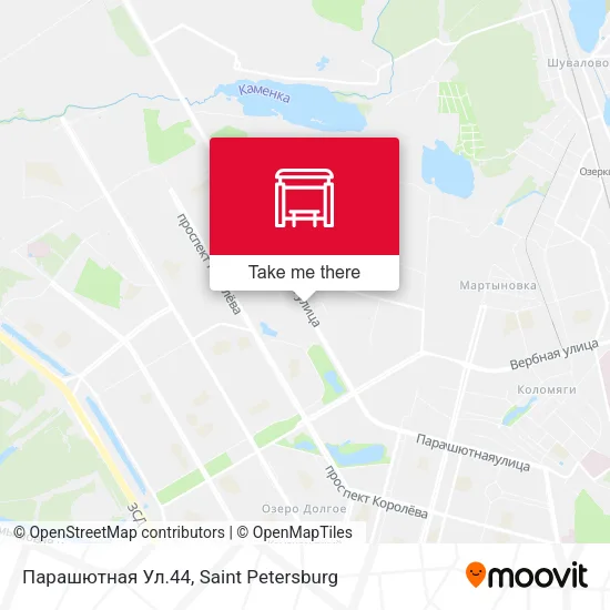Парашютная Ул.44 map