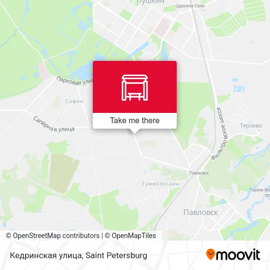 Кедринская улица map