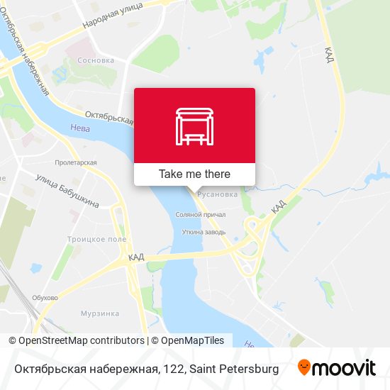 Октябрьская набережная, 122 map