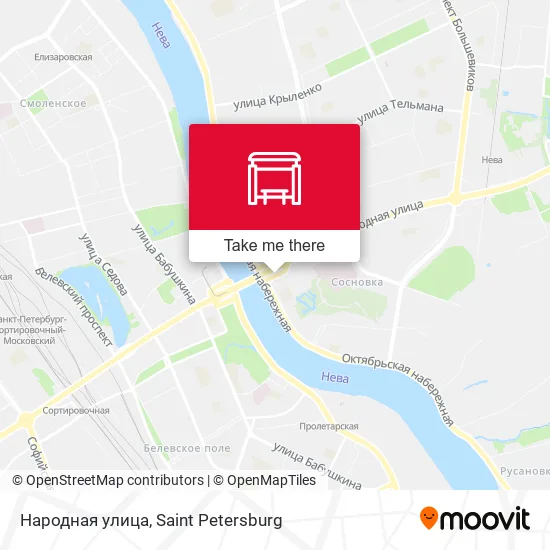 Народная улица map