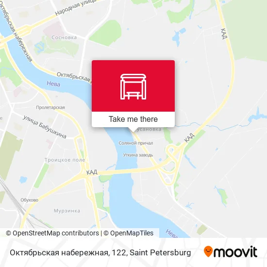 Октябрьская набережная, 122 map