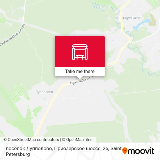 посёлок Лупполово, Приозерское шоссе, 26 map