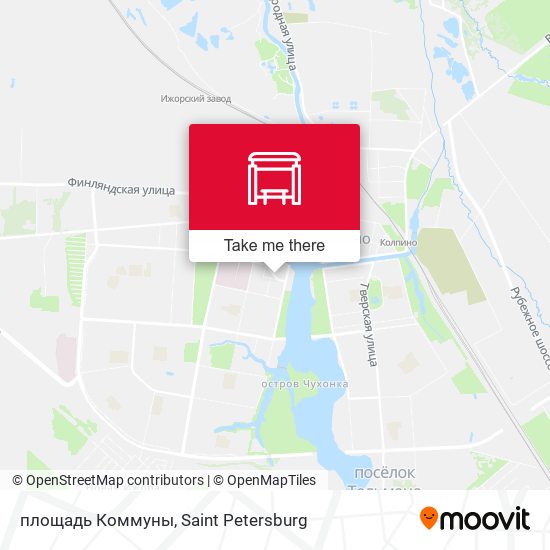 площадь Коммуны map