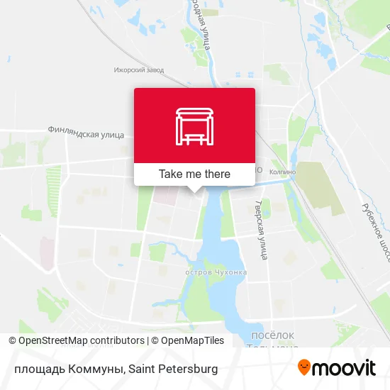 площадь Коммуны map