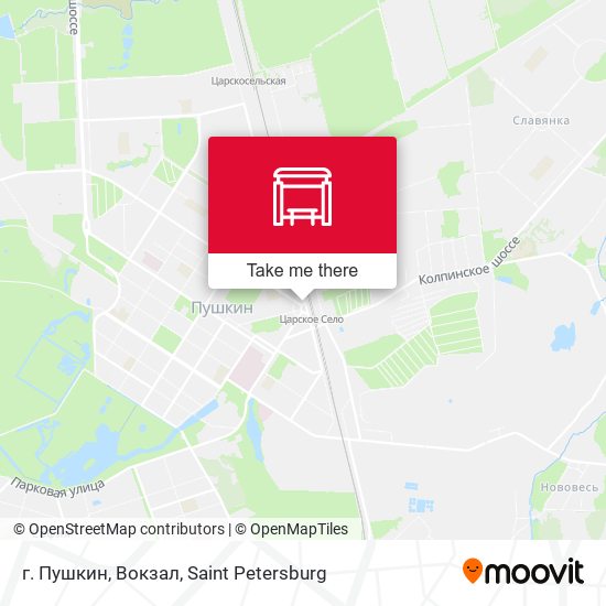 г. Пушкин, Вокзал map