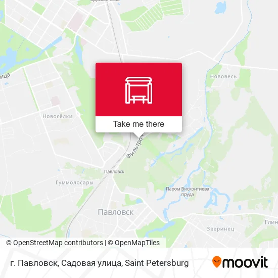 г. Павловск, Садовая улица map