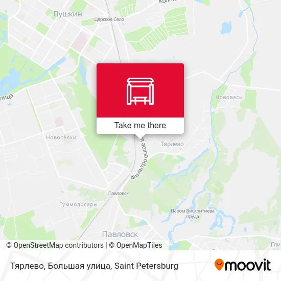 Тярлево, Большая улица map