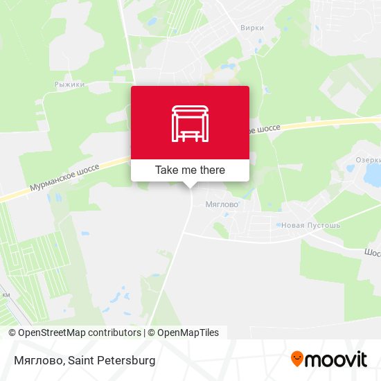 Мяглово map
