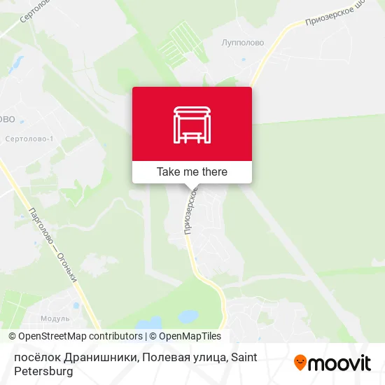 посёлок Дранишники, Полевая улица map