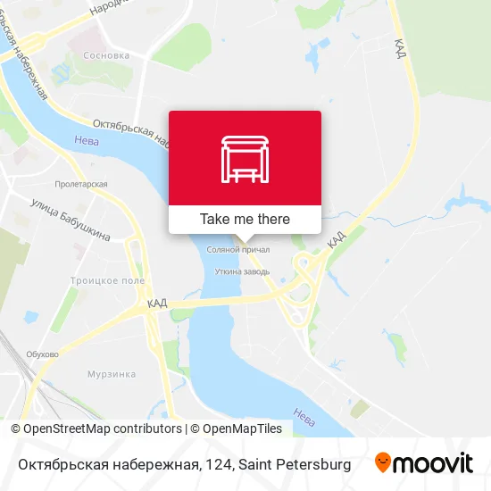 Октябрьская набережная, 124 map