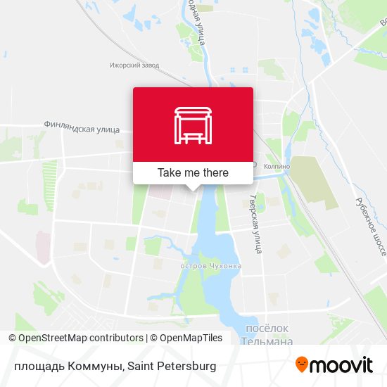 площадь Коммуны map