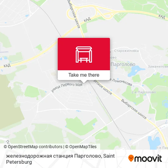 железнодорожная станция Парголово map