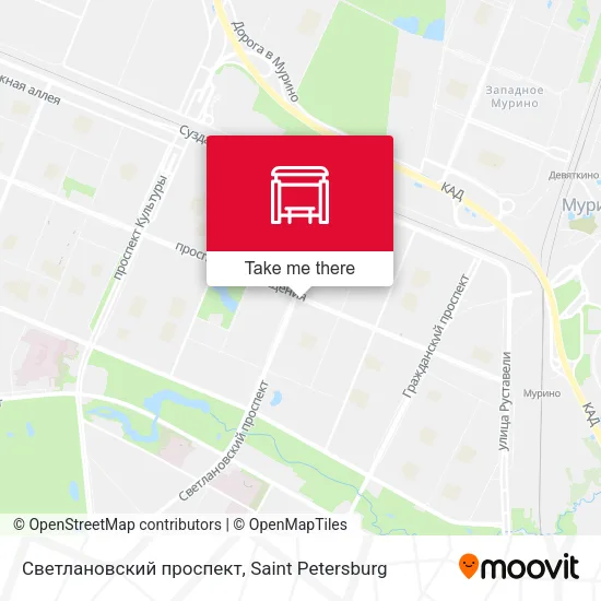 Светлановский проспект map