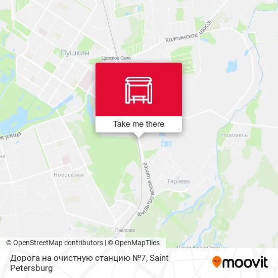 Дорога на очистную станцию №7 map