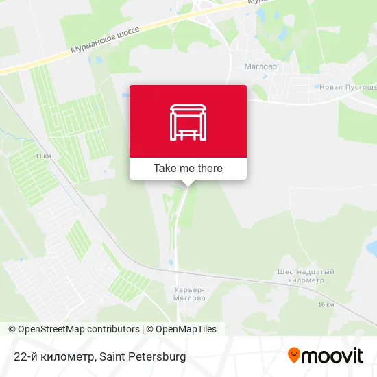 22-й километр map