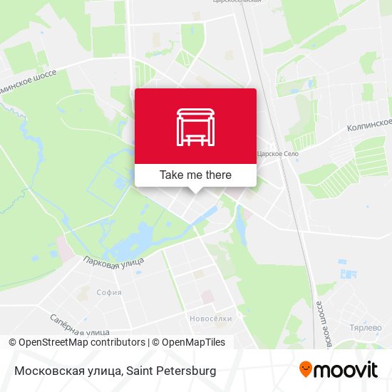 Московская улица map