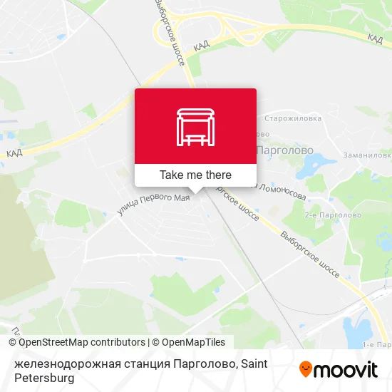 железнодорожная станция Парголово map