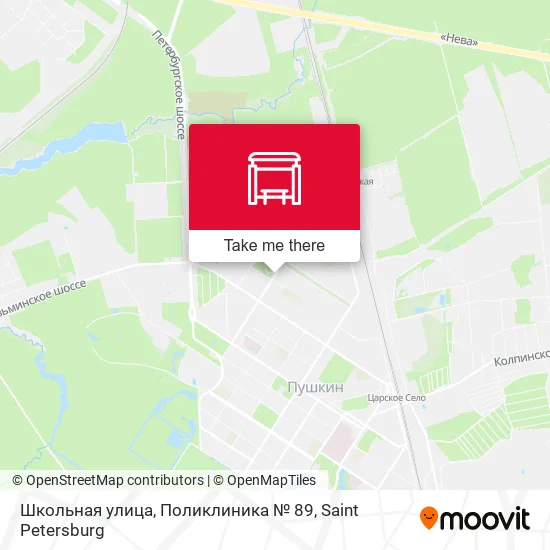 Школьная улица, Поликлиника № 89 map