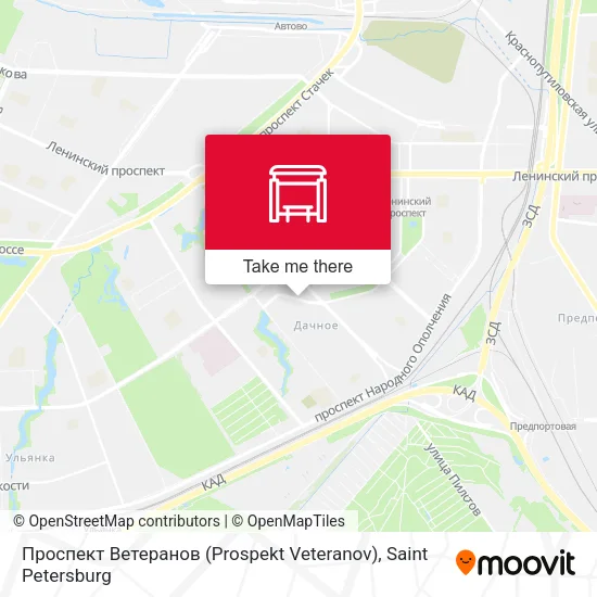 Проспект Ветеранов (Prospekt Veteranov) map