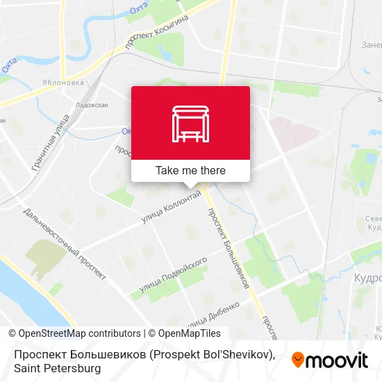 Проспект Большевиков (Prospekt Bol'Shevikov) map