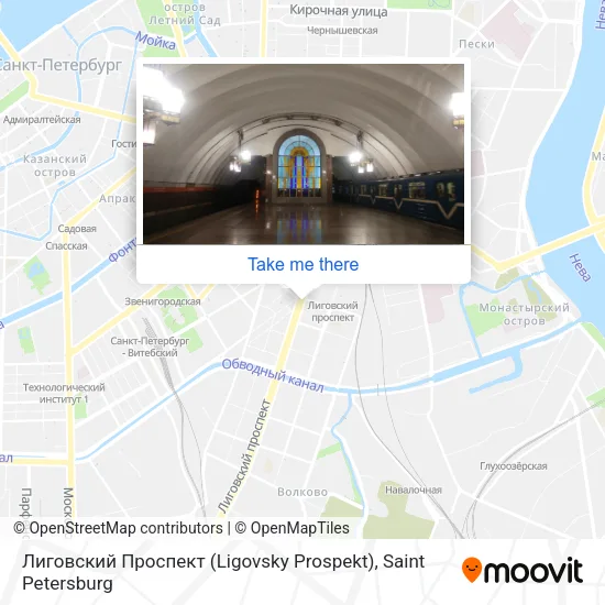 Лиговский Проспект (Ligovsky Prospekt) map