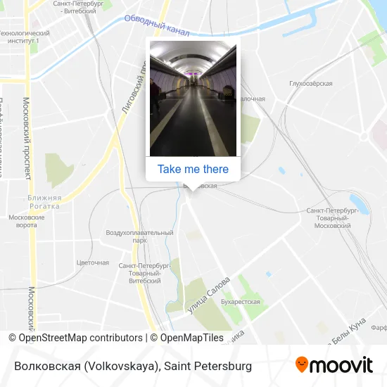 Волковская (Volkovskaya) map