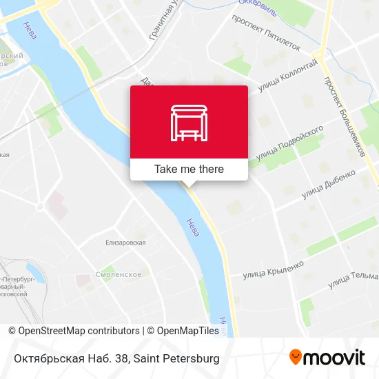 Октябрьская Наб. 38 map